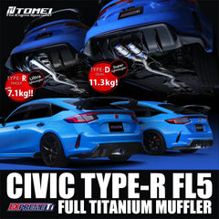 FULL TITANIUM MUFFLER EXPREME TI CIVIC TYPE-R FL5 TYPE-R FULL TITANIUM MUFFLER EXPREME TI CIVIC TYPE-R FL5 TYPE-R