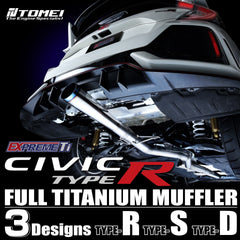 FULL TITANIUM MUFFLER EXPREME TI CIVIC TYPE-R FK8 TYPE-R FULL TITANIUM MUFFLER EXPREME TI CIVIC TYPE-R FK8 TYPE-R
