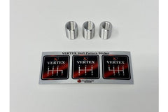 VERTEX MONOCHROME SHIFT KNOB BLACK WITH WHITE LOGO VERTEX MONOCHROME SHIFT KNOB BLACK WITH WHITE LOGO