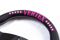 VERTEX FUNKY QUEEN FLAT STEERING WHEEL (PINK) VERTEX FUNKY QUEEN FLAT STEERING WHEEL (PINK)