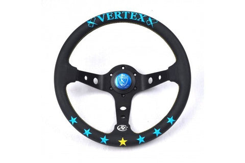 VERTEX 7 STAR STEERING WHEEL (BLUE/MINT) VERTEX 7 STAR STEERING WHEEL (BLUE/MINT)