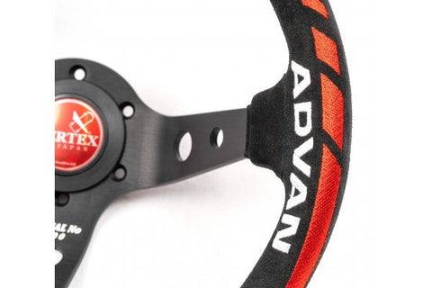 VERTEX X ADVAN COLLABORATION STEERING WHEEL (SUEDE VERSION 2)