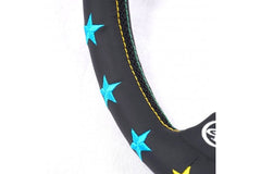 VERTEX 7 STAR STEERING WHEEL (BLUE/MINT) VERTEX 7 STAR STEERING WHEEL (BLUE/MINT)